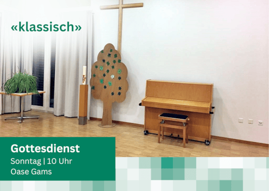 Gottesdienst klassisch in der Oase